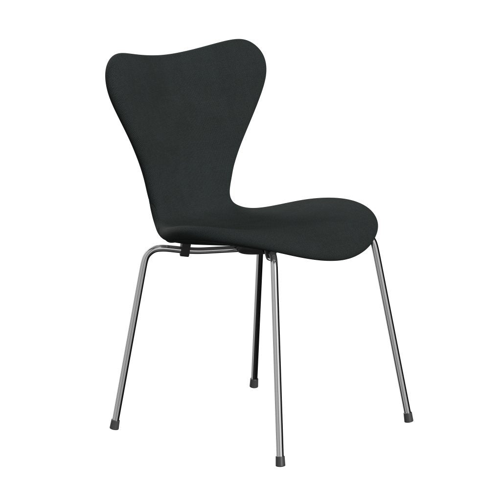 [product_category]-Fritz Hansen 3107 Chair Full Upholstery, Chrome/Steelcut Charcoal-Fritz Hansen-3107FU-STI180-CST-FRI-2