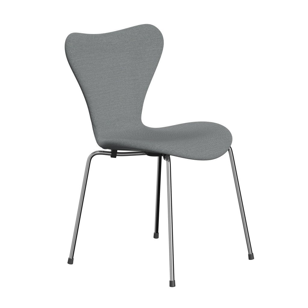 [product_category]-Fritz Hansen 3107 Chair Full Upholstery, Chrome/Steelcut Trio Grey-Fritz Hansen-3107FU-STR133-CST-FRI-2