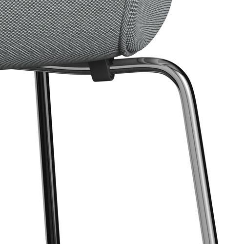 [product_category]-Fritz Hansen 3107 Chair Full Upholstery, Chrome/Steelcut Trio Grey-Fritz Hansen-3107FU-STR133-CST-FRI-7