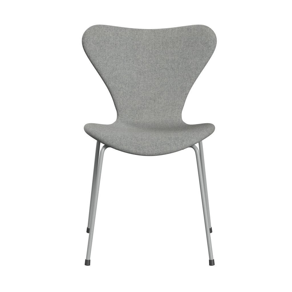 [product_category]-Fritz Hansen 3107 Chair Full Upholstery, Nine Grey/Divina Melange Light Grey-Fritz Hansen-3107FU-DIM120-DRNIGR-FRI-1