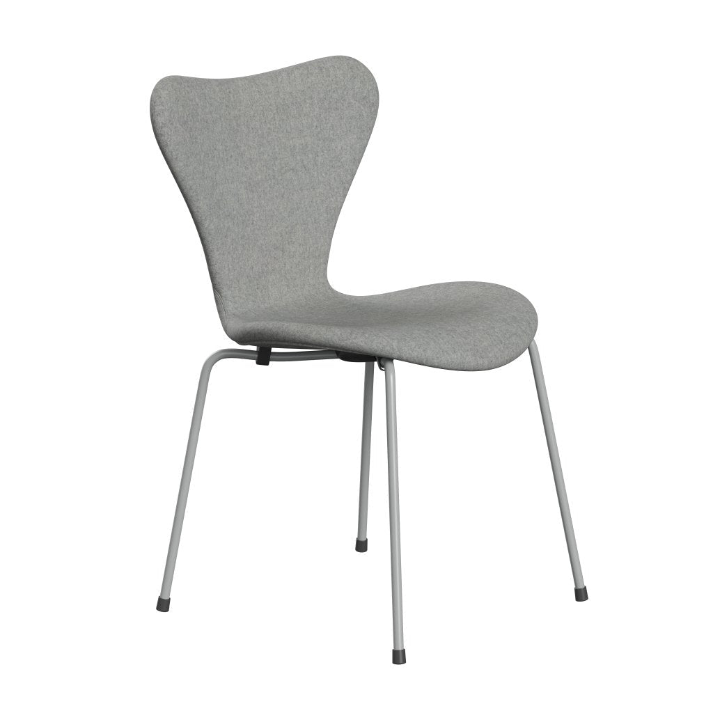 [product_category]-Fritz Hansen 3107 Chair Full Upholstery, Nine Grey/Divina Melange Light Grey-Fritz Hansen-3107FU-DIM120-DRNIGR-FRI-2