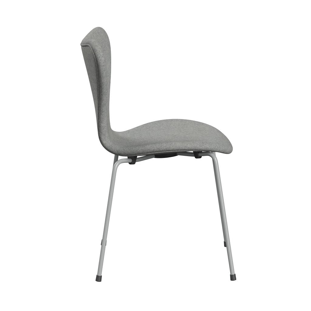 [product_category]-Fritz Hansen 3107 Chair Full Upholstery, Nine Grey/Divina Melange Light Grey-Fritz Hansen-3107FU-DIM120-DRNIGR-FRI-3