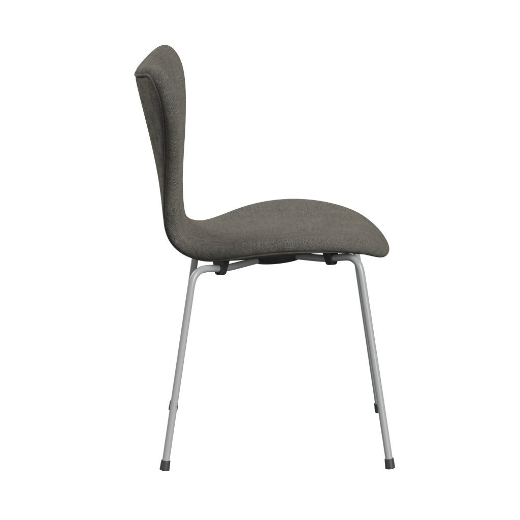 [product_category]-Fritz Hansen 3107 Chair Full Upholstery, Nine Grey/Remix Concrete-Fritz Hansen-3107FU-REM133-DRNIGR-FRI-3