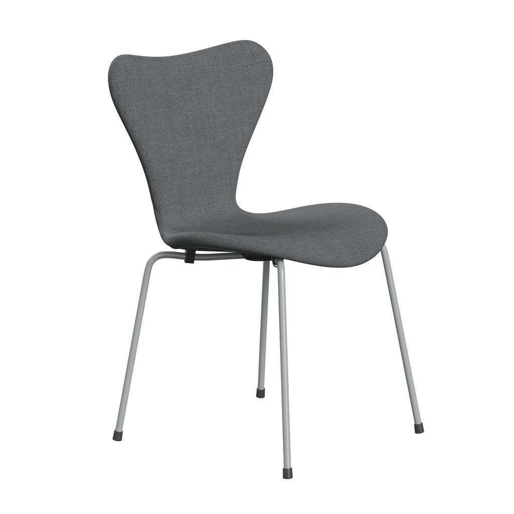 [product_category]-Fritz Hansen 3107 Chair Full Upholstery, Nine Grey/Remix Grey (Rem143)-Fritz Hansen-3107FU-REM143-DRNIGR-FRI-2