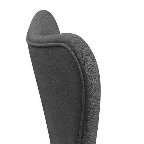 [product_category]-Fritz Hansen 3107 Chair Full Upholstery, Nine Grey/Remix Grey (Rem143)-Fritz Hansen-3107FU-REM143-DRNIGR-FRI-5