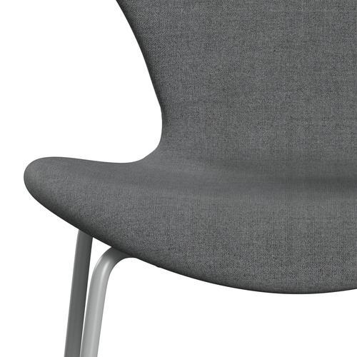 [product_category]-Fritz Hansen 3107 Chair Full Upholstery, Nine Grey/Remix Grey (Rem143)-Fritz Hansen-3107FU-REM143-DRNIGR-FRI-6
