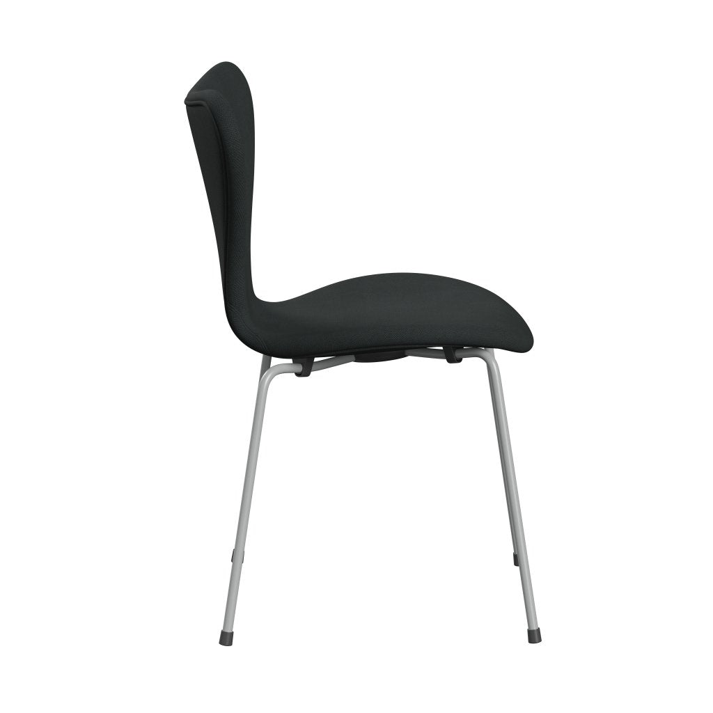[product_category]-Fritz Hansen 3107 Chair Full Upholstery, Nine Grey/Steelcut Charcoal-Fritz Hansen-3107FU-STI180-DRNIGR-FRI-3