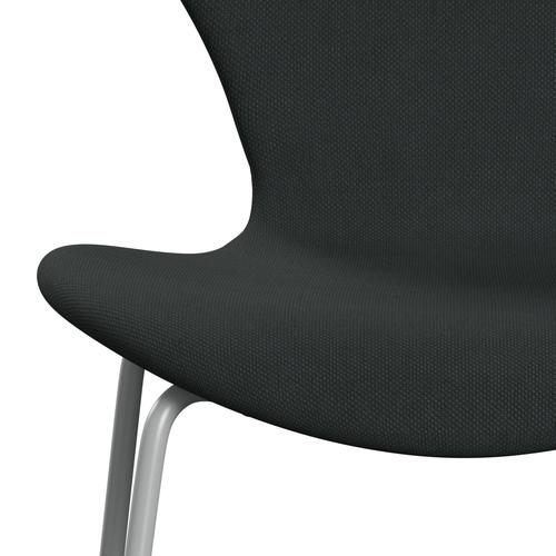 [product_category]-Fritz Hansen 3107 Chair Full Upholstery, Nine Grey/Steelcut Charcoal-Fritz Hansen-3107FU-STI180-DRNIGR-FRI-6
