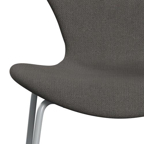 [product_category]-Fritz Hansen 3107 Chair Full Upholstery, Silver Grey/Hallingdal Grey Dark-Fritz Hansen-3107FU-HAL143-SIGREY-FRI-6