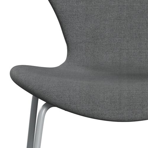 [product_category]-Fritz Hansen 3107 Chair Full Upholstery, Silver Grey/Remix Grey (Rem143)-Fritz Hansen-3107FU-REM143-SIGREY-FRI-6