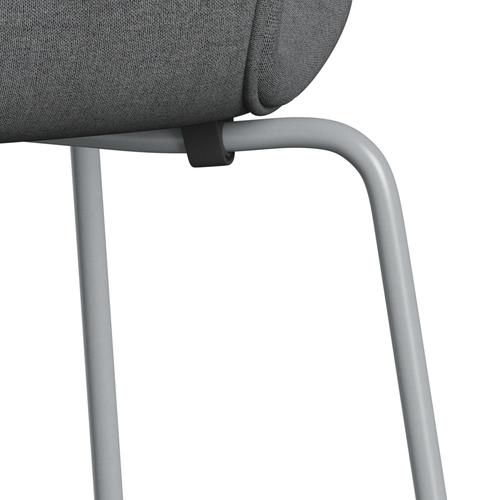 [product_category]-Fritz Hansen 3107 Chair Full Upholstery, Silver Grey/Remix Grey (Rem143)-Fritz Hansen-3107FU-REM143-SIGREY-FRI-7