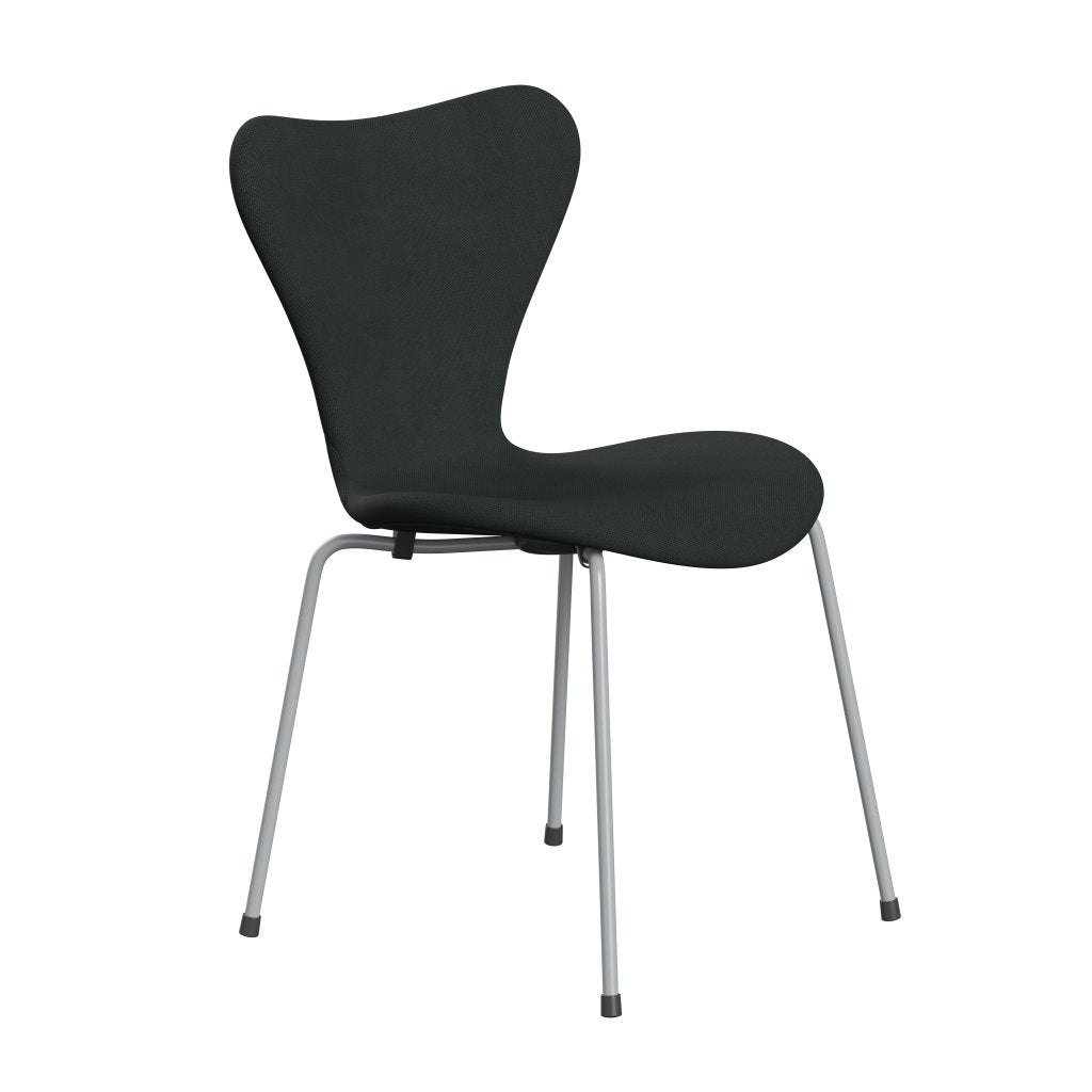 [product_category]-Fritz Hansen 3107 Chair Full Upholstery, Silver Grey/Steelcut Charcoal-Fritz Hansen-3107FU-STI180-SIGREY-FRI-2