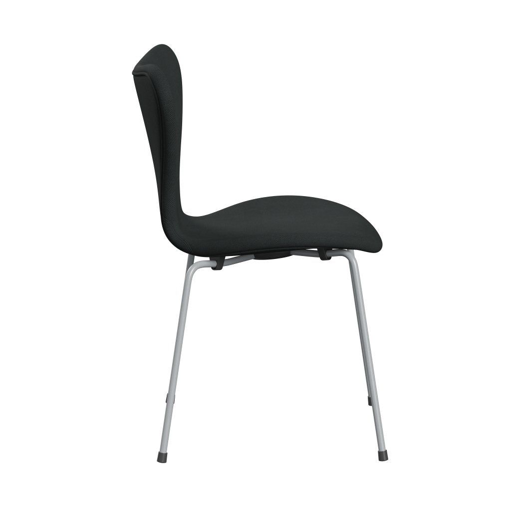 [product_category]-Fritz Hansen 3107 Chair Full Upholstery, Silver Grey/Steelcut Charcoal-Fritz Hansen-3107FU-STI180-SIGREY-FRI-3