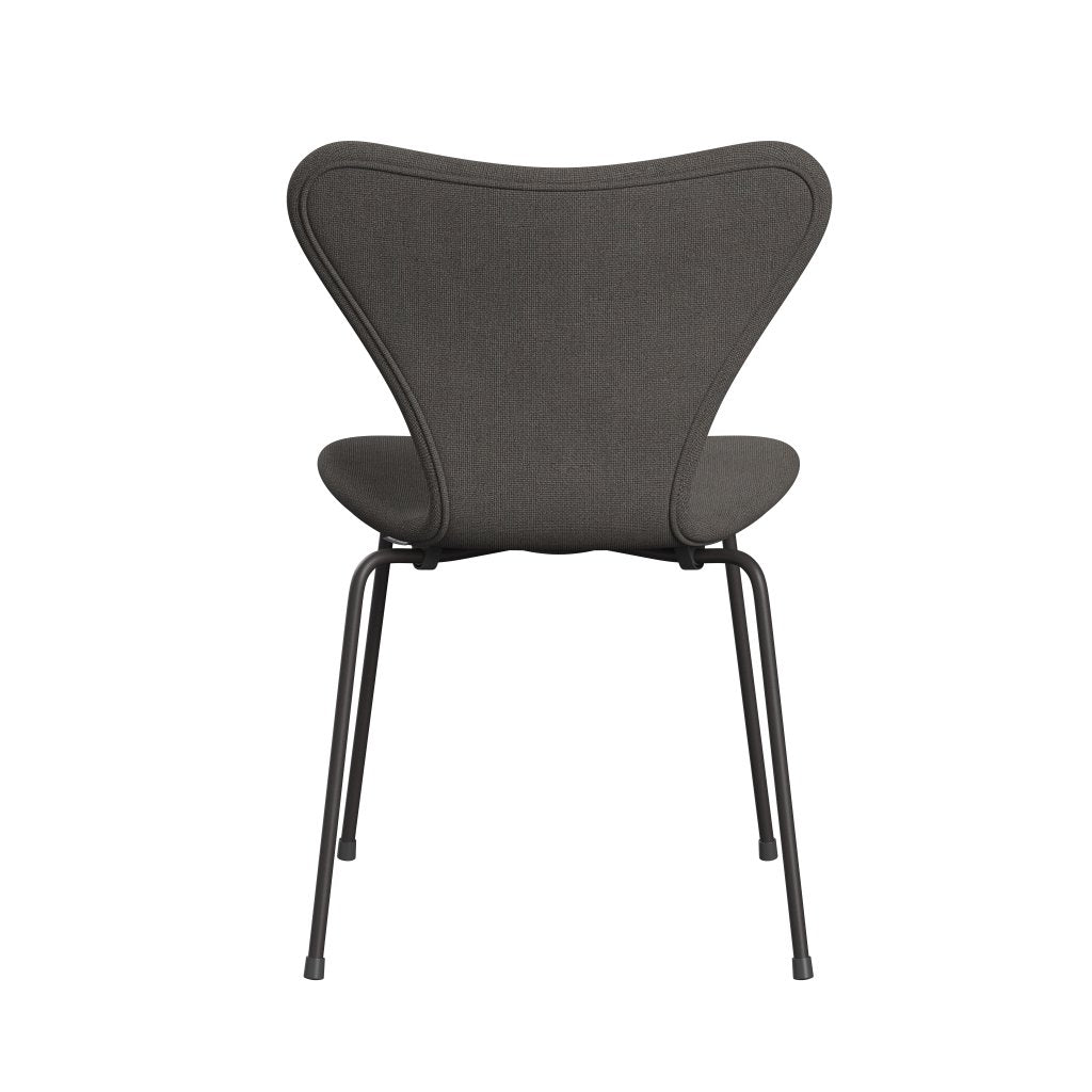 [product_category]-Fritz Hansen 3107 Chair Full Upholstery, Warm Graphite/Hallingdal Grey Dark-Fritz Hansen-3107FU-HAL143-WARGRA-FRI-4