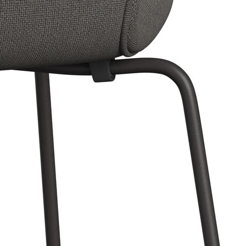 [product_category]-Fritz Hansen 3107 Chair Full Upholstery, Warm Graphite/Hallingdal Grey Dark-Fritz Hansen-3107FU-HAL143-WARGRA-FRI-7