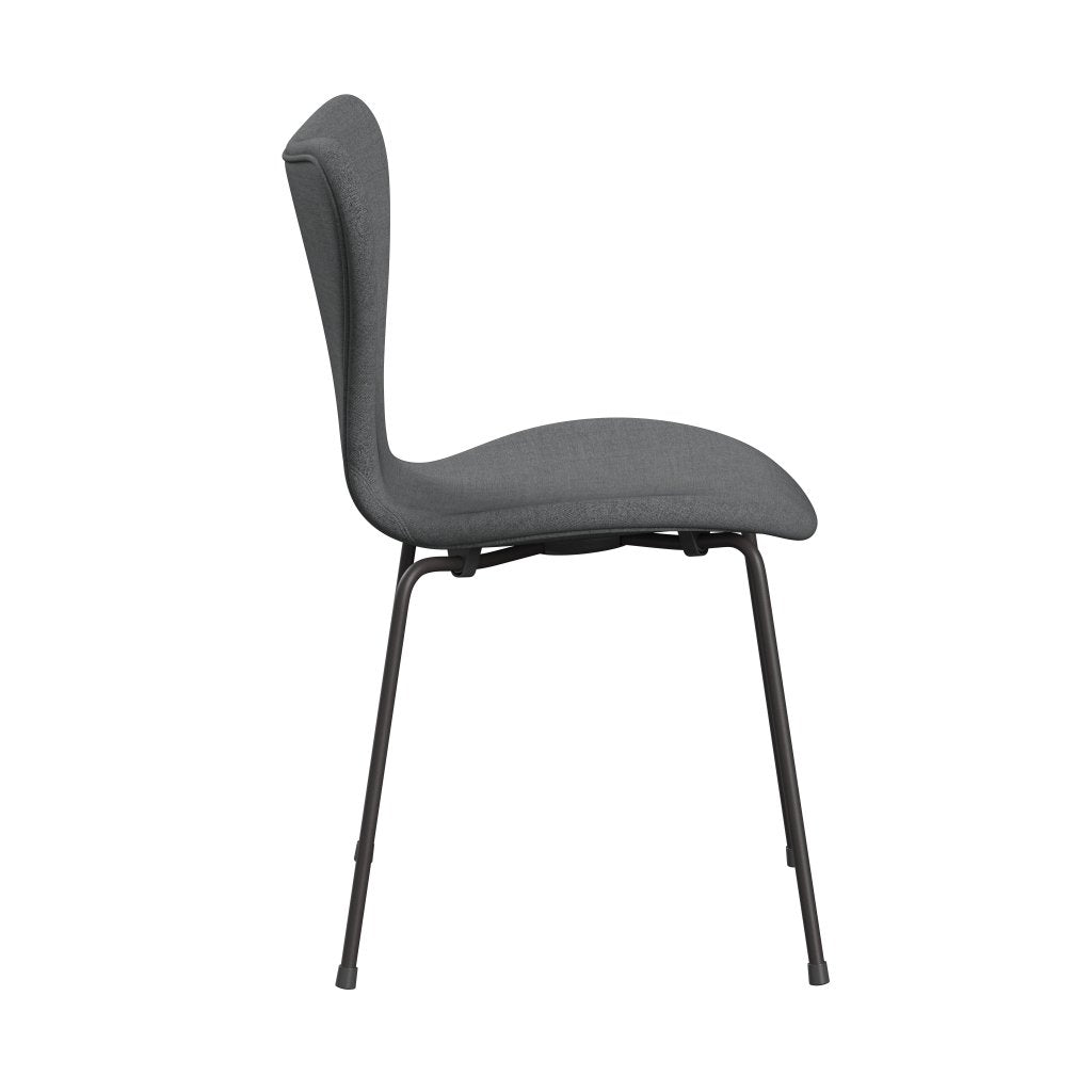 [product_category]-Fritz Hansen 3107 Chair Full Upholstery, Warm Graphite/Remix Grey (Rem143)-Fritz Hansen-3107FU-REM143-WARGRA-FRI-3