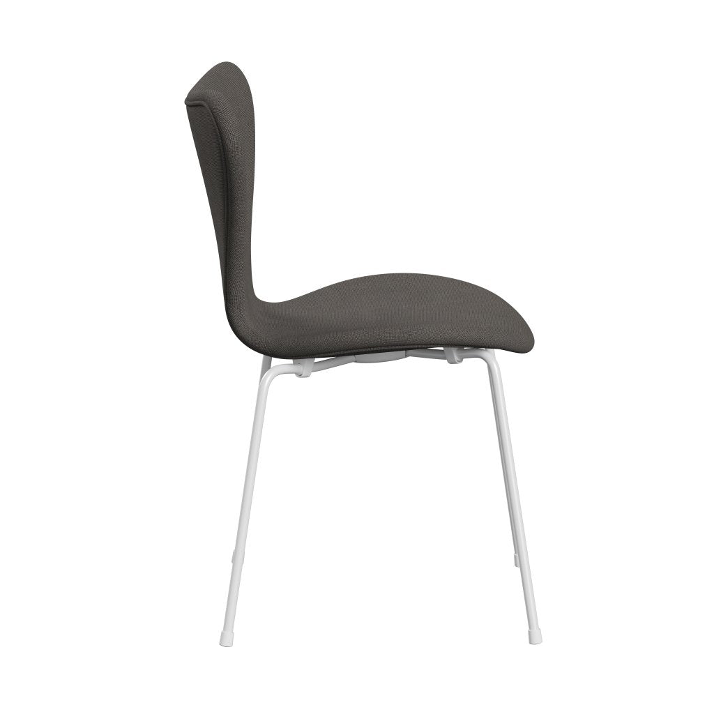 [product_category]-Fritz Hansen 3107 Chair Full Upholstery, White/Hallingdal Grey Dark-Fritz Hansen-3107FU-HAL143-DRWH-FRI-3
