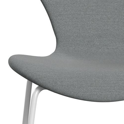 [product_category]-Fritz Hansen 3107 Chair Full Upholstery, White/Steelcut Trio Grey-Fritz Hansen-3107FU-STR133-DRWH-FRI-6