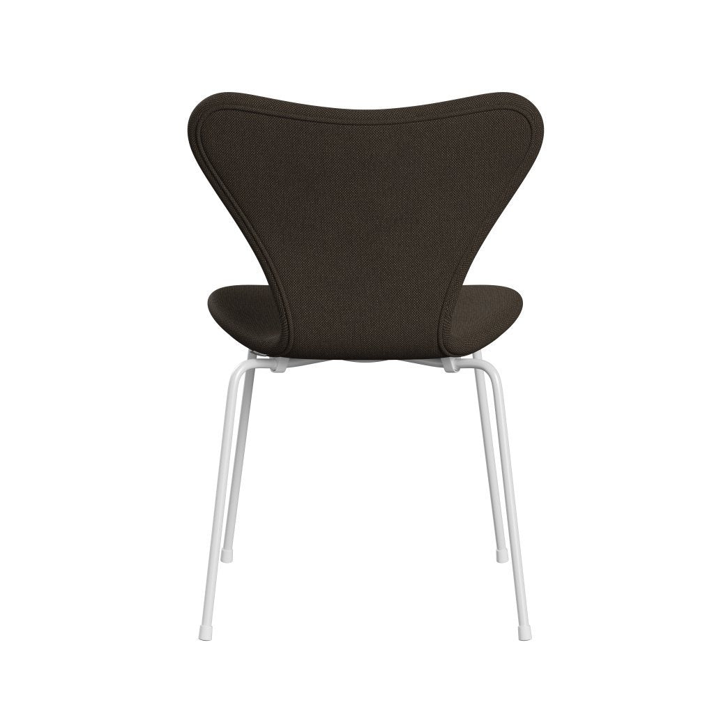 [product_category]-Fritz Hansen 3107 Chair Full Upholstery, White/Sunniva 2 Chocolate/Black-Fritz Hansen-3107FU-SV383-DRWH-FRI-4