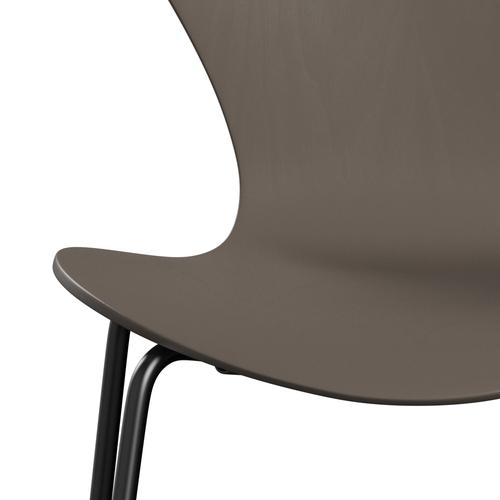 [product_category]-Fritz Hansen 3107 Chair Unupholstered, Black/Colored Ash Deep Clay-Fritz Hansen-3107-CA145-DRBL-FRI-6