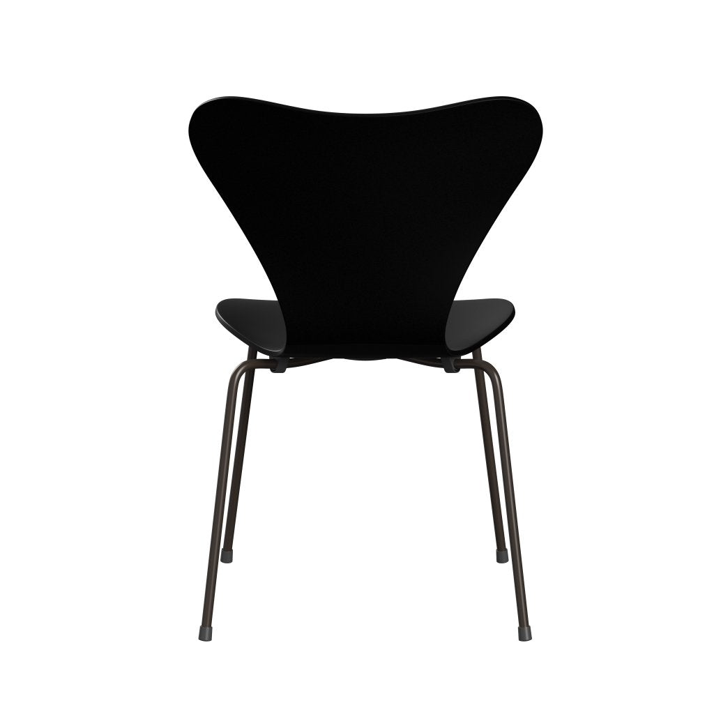 [product_category]-Fritz Hansen 3107 Chair Unupholstered, Brown Bronze/Lacquered Black-Fritz Hansen-3107-LA190-DBPC-FRI-4