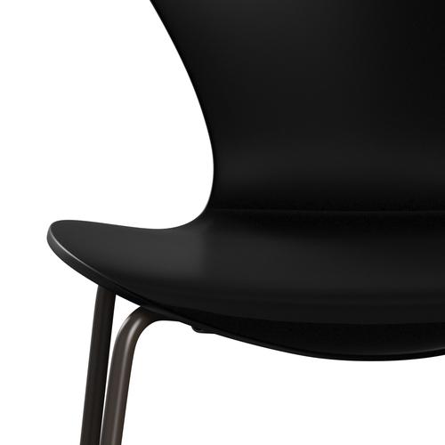 [product_category]-Fritz Hansen 3107 Chair Unupholstered, Brown Bronze/Lacquered Black-Fritz Hansen-3107-LA190-DBPC-FRI-6