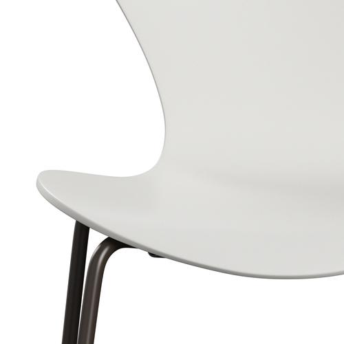 [product_category]-Fritz Hansen 3107 Chair Unupholstered, Brown Bronze/Lacquered White-Fritz Hansen-3107-LA100-DBPC-FRI-6