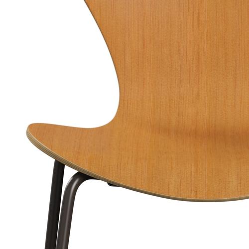 [product_category]-Fritz Hansen 3107 Chair Unupholstered, Brown Bronze/Swiss Stone Pine Veneer Natural-Fritz Hansen-3107-OP0001-DBPC-FRI-6