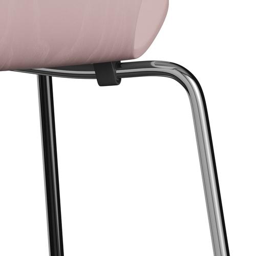 [product_category]-Fritz Hansen 3107 Chair Unupholstered, Chrome/Coloured Ash Pale Rose-Fritz Hansen-3107-CA615-CST-FRI-7