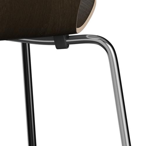 [product_category]-Fritz Hansen 3107 Chair Unupholstered, Chrome/Dark Stained Oak Veneer Natural-Fritz Hansen-3107-DSOAK1-CST-FRI-7