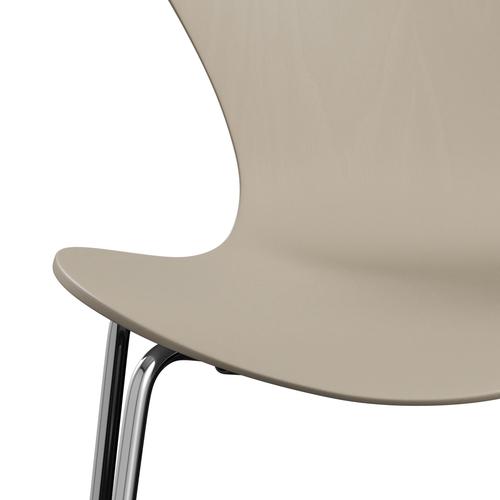 [product_category]-Fritz Hansen 3107 Chair Unupholstered, Chrome/Dyed Ash Light Beige-Fritz Hansen-3107-CA135-CST-FRI-6