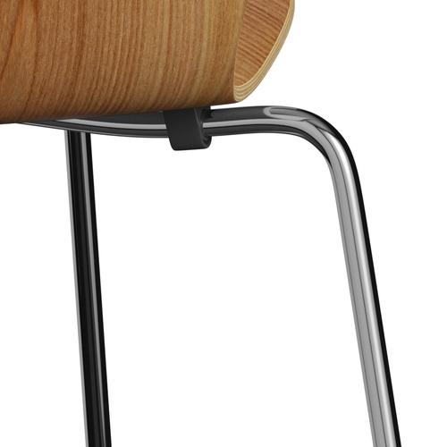 [product_category]-Fritz Hansen 3107 Chair Unupholstered, Chrome/Elm Veneer Natural-Fritz Hansen-3107-ELM001-CST-FRI-7