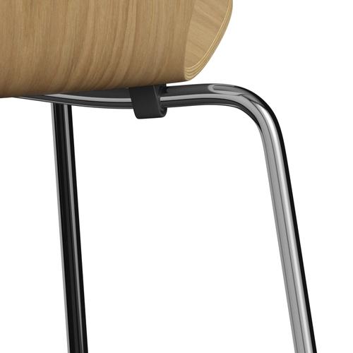 [product_category]-Fritz Hansen 3107 Chair Unupholstered, Chrome/Oak Veneer Natural-Fritz Hansen-3107-OAK001-CST-FRI-7