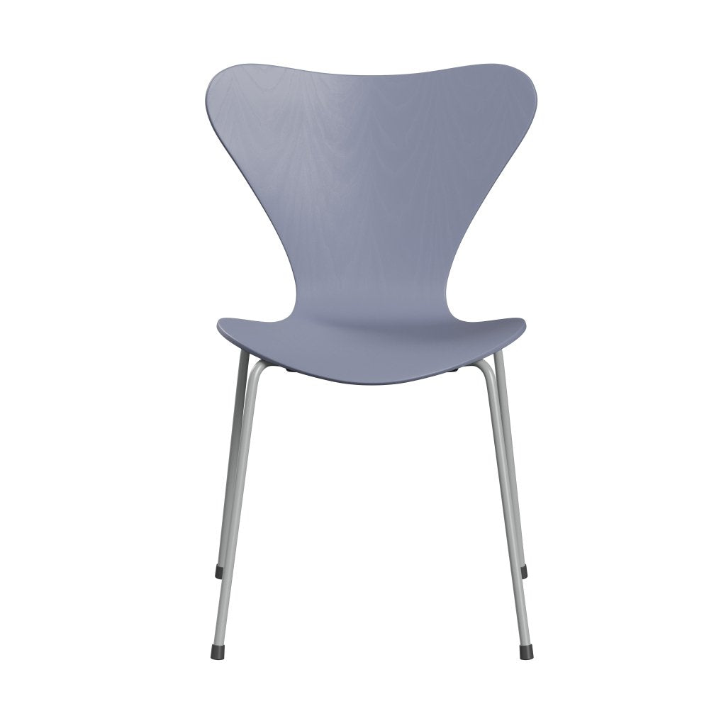 [product_category]-Fritz Hansen 3107 Chair Unupholstered, Nine Grey/Dyed Ash Lavender Blue-Fritz Hansen-3107-CA815-DRNIGR-FRI-1