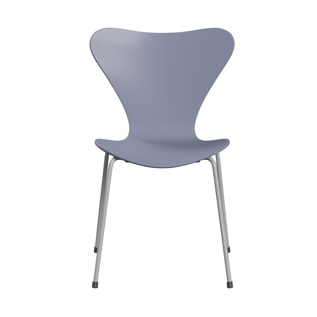 [product_category]-Fritz Hansen 3107 Chair Unupholstered, Nine Grey/Lacquered Lavender Blue-Fritz Hansen-3107-LA810-DRNIGR-FRI-1