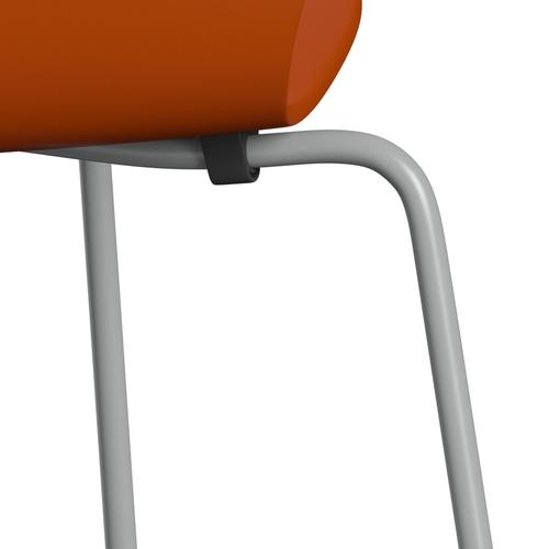 [product_category]-Fritz Hansen 3107 Chair Unupholstered, Nine Grey/Lacquered Paradise Orange-Fritz Hansen-3107-LA570-DRNIGR-FRI-7