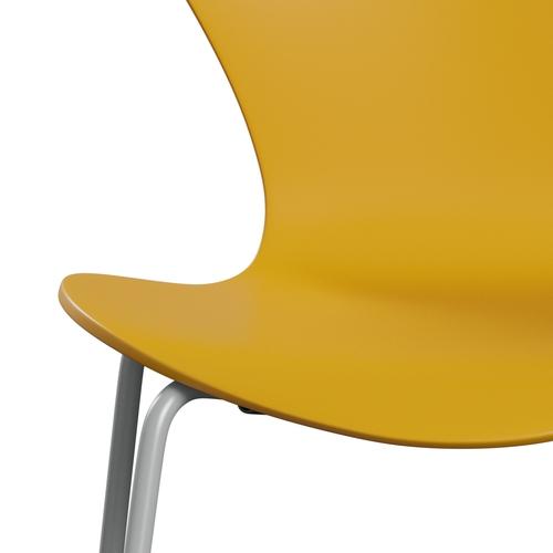 [product_category]-Fritz Hansen 3107 Chair Unupholstered, Nine Grey/Lacquered True Yellow-Fritz Hansen-3107-LA460-DRNIGR-FRI-6