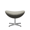 Fritz Hansen 3127 The Egg Flootstool Special Edition, hliník/Moss Light Grey (0005)