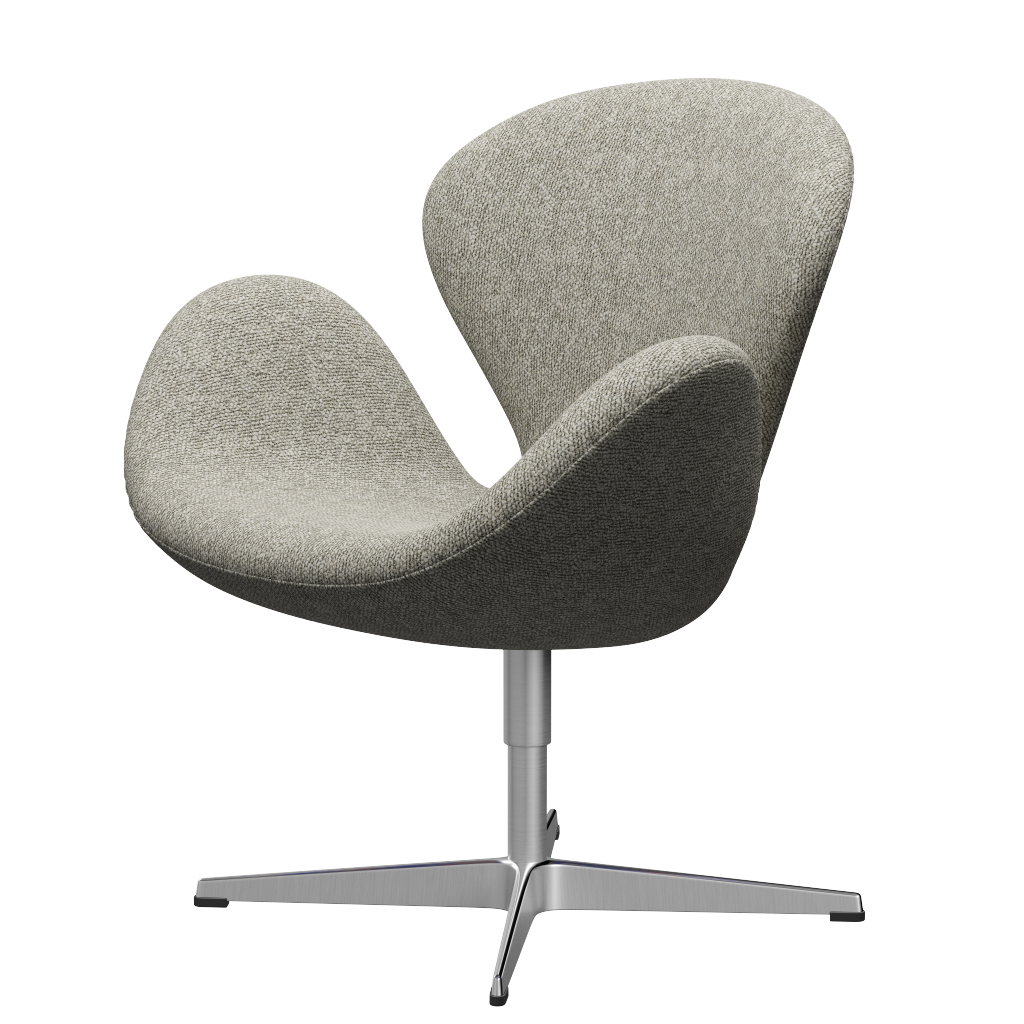 [product_category]-Fritz Hansen 3320 Swan Lounge Chair Special Edition, Aluminium/Moss Light Grey (0005)-Fritz Hansen-3320-MO0005-SPAL-FRI-2