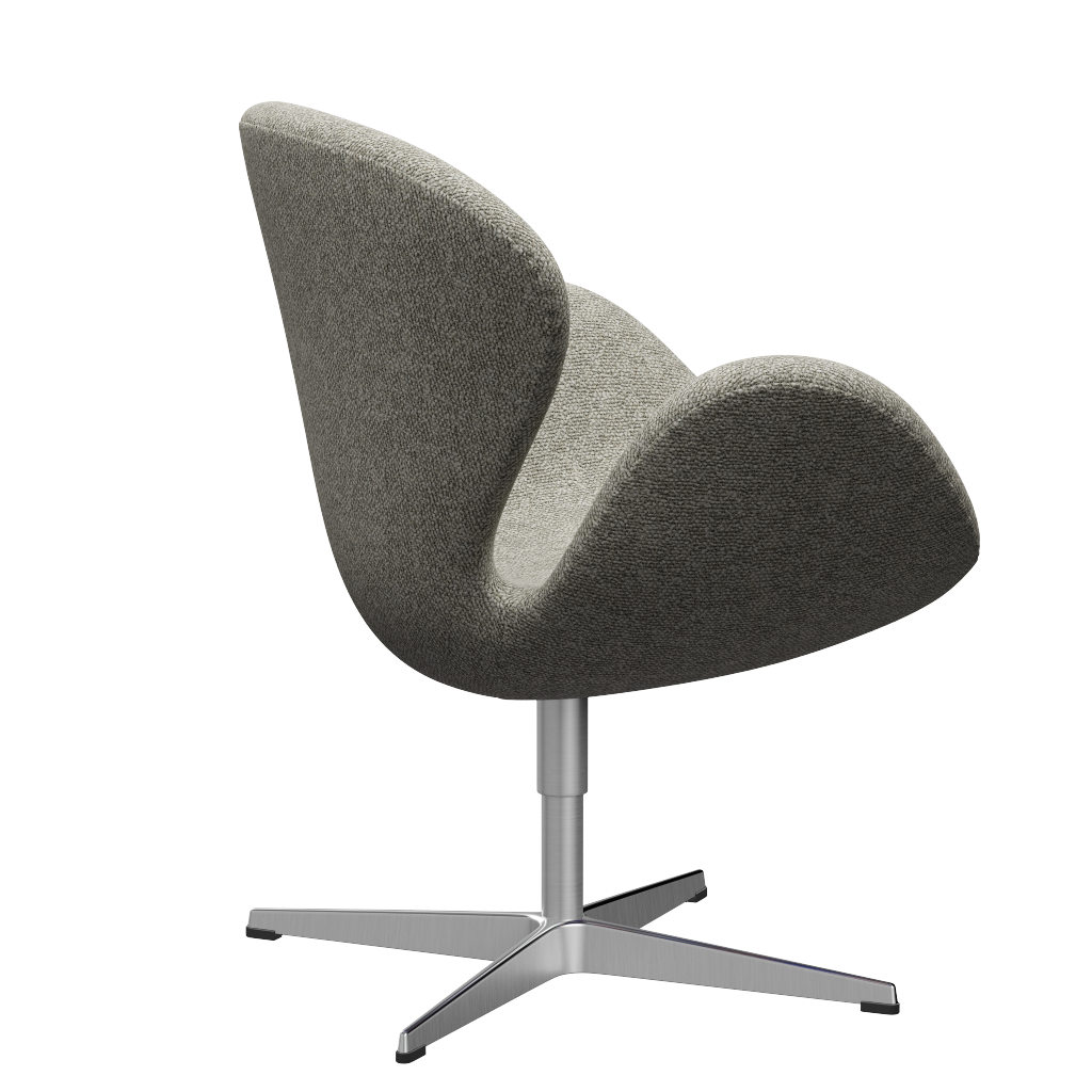 [product_category]-Fritz Hansen 3320 Swan Lounge Chair Special Edition, Aluminium/Moss Light Grey (0005)-Fritz Hansen-3320-MO0005-SPAL-FRI-3