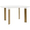 Analogový tabulka Fritz Hansen 130 cm, bílé laminátové / dubové dřevo