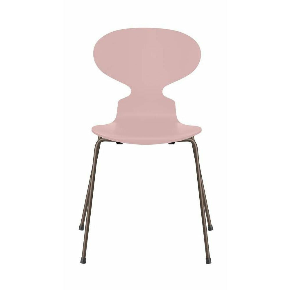 [product_category]-Fritz Hansen Ant Chair Lacquered Pale Rose Bowl, Brown Bronze Base-Fritz Hansen-3101-LAKERET-PALE-BROWN-FRI-1