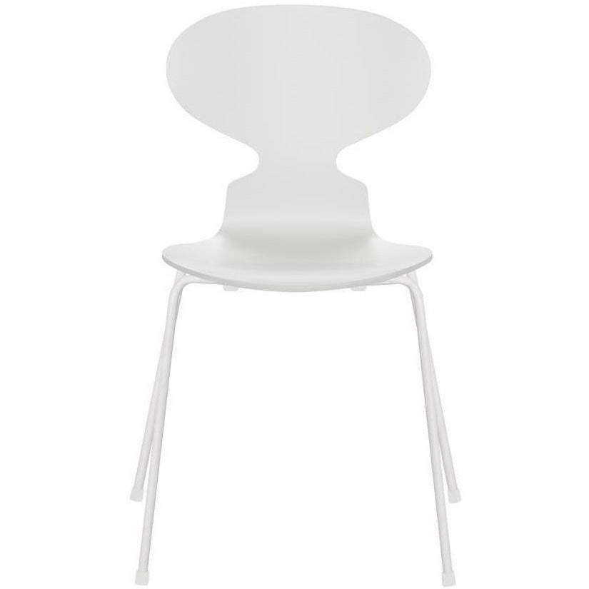 [product_category]-Fritz Hansen Ant Chair Lacquered White Shell, White Base-Fritz Hansen-3101-LAKERET-HVID-HVID-FRI-1