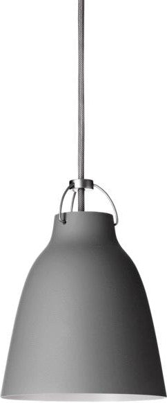 [product_category]-Fritz Hansen Caravaggio Pendulum ø16,5 Cm, Matt Dark Grey-Fritz Hansen-5702370351120-14035112-FRI-1