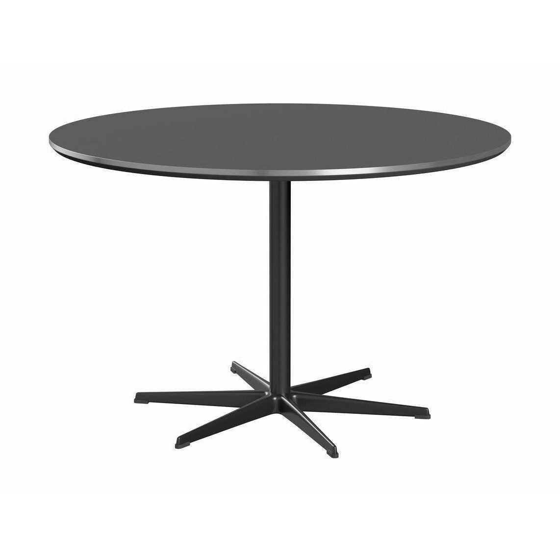 [product_category]-Fritz Hansen Circular Dining Table ø120 Cm, Grey Bromo/Black-Fritz Hansen-A825-Grey-Bromo-120x72-FRI-1