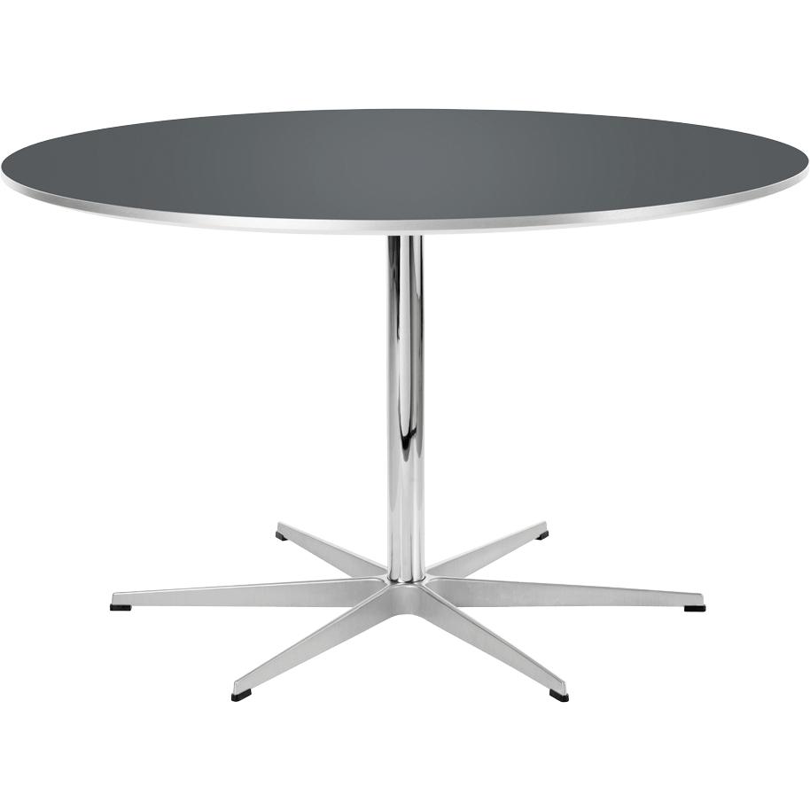 [product_category]-Fritz Hansen Circular Table ø120 Cm, Grey Bromo Laminate-Fritz Hansen-A825-grey bromo-FRI-1