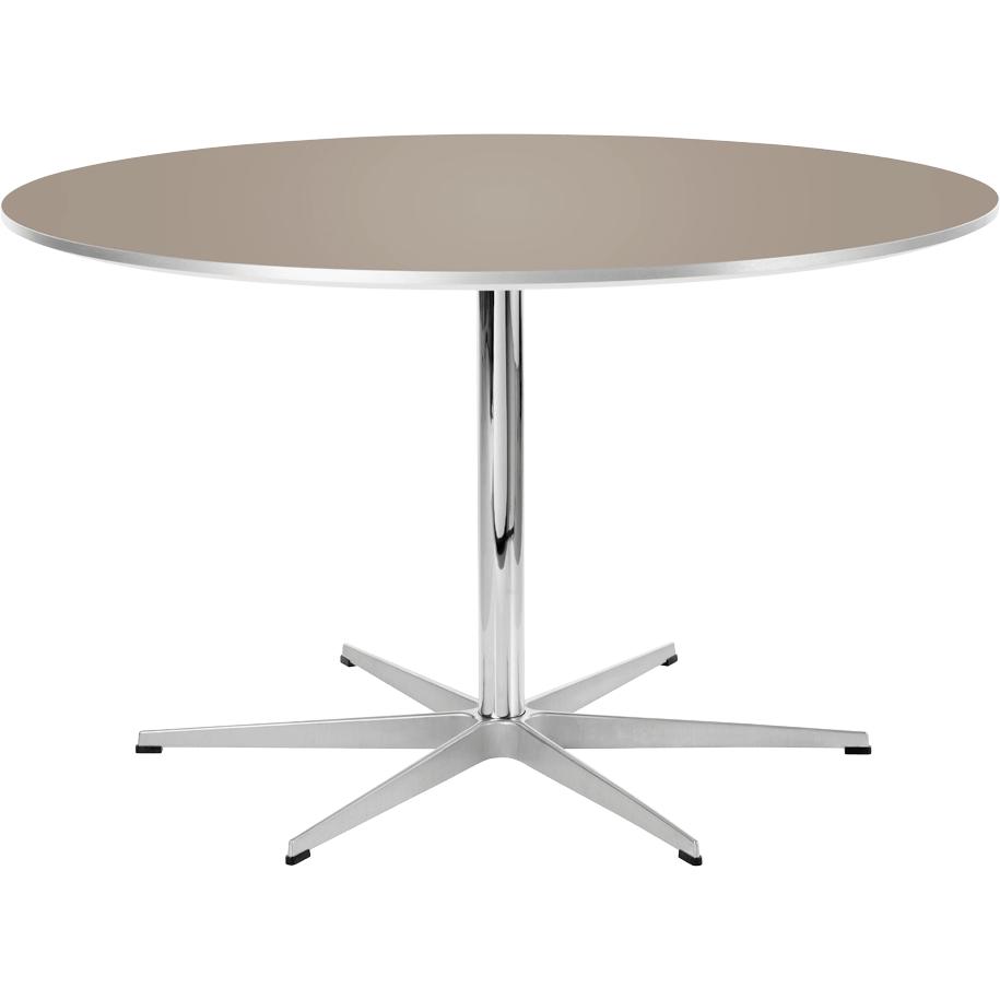 [product_category]-Fritz Hansen Circular Table ø145 Cm, Brown Ottawa Laminate-Fritz Hansen-A826-brown ottawa-FRI-1
