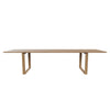 Fritz Hansen CM31 Esej jídelní tabulka 317x100 cm, dubová bílá pigmentovaná