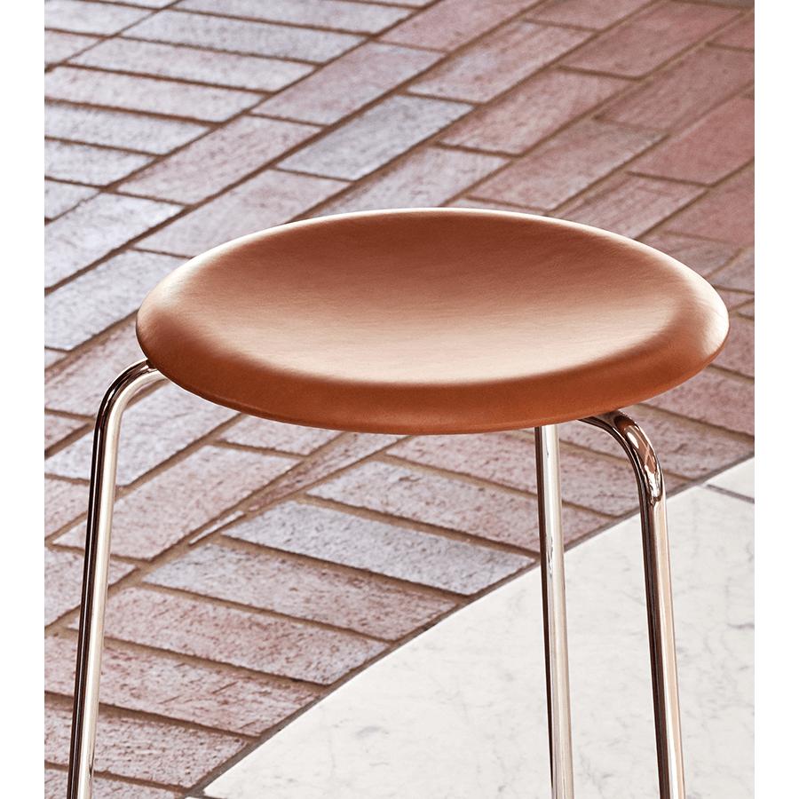 [product_category]-Fritz Hansen Dot Bar Stool, Walnut Leather-Fritz Hansen-5704890401071-840107-FRI-3