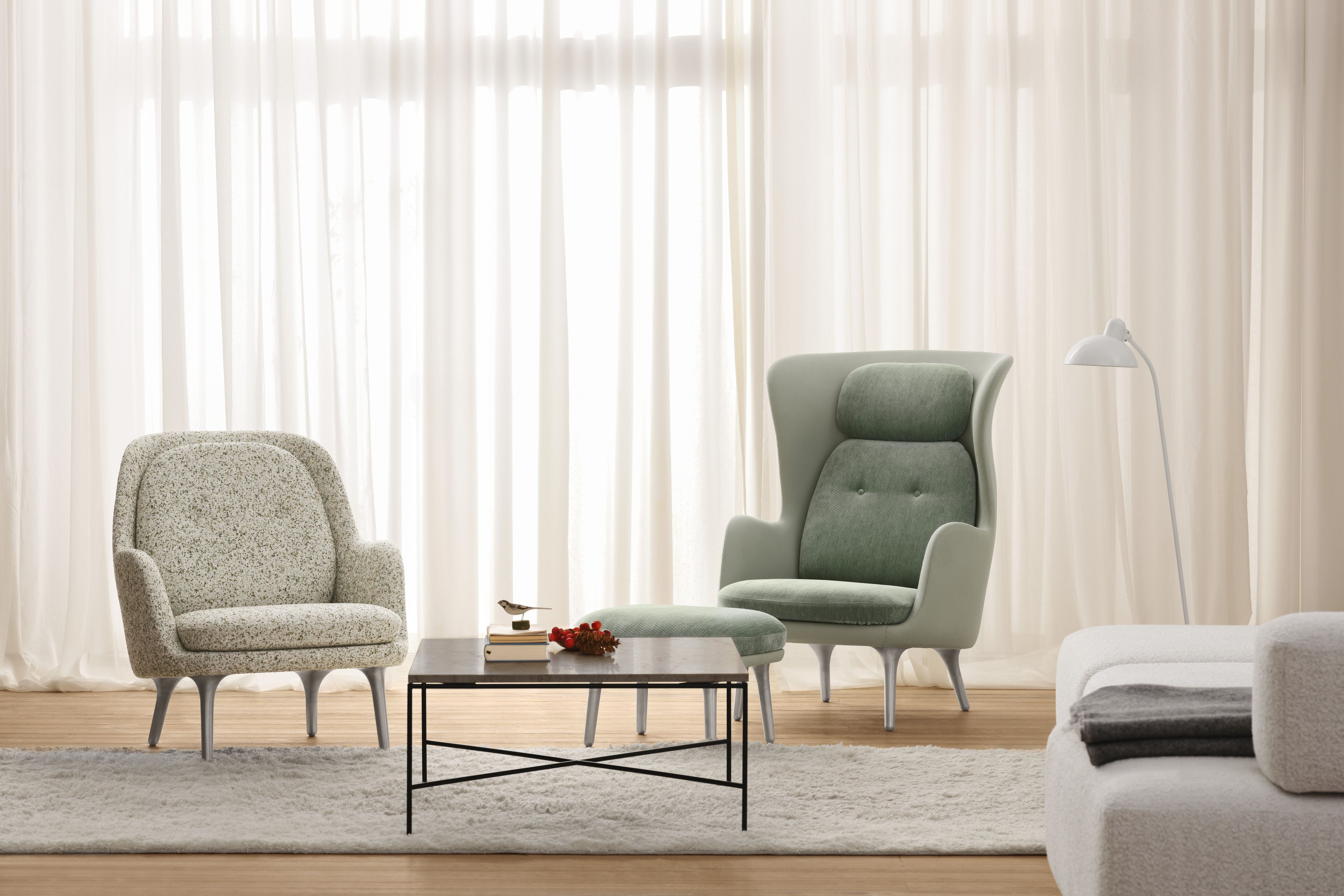 [product_category]-Fritz Hansen Fri Lounge Chair Aluminium, Atom White-Fritz Hansen-JH4-Atom124-FRI-8